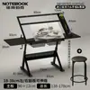 Mesa de Pintura Ajustable de Vidrio Libro de Pintura Dibujo Artístico Mesa de Escritorio para Diseñador de Arte Mesa de Banco de Trabajo