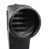 Radiador intercooler universal de alumínio 600x295x67mm, diâmetro externo de entrada e saída 76mm, intercooler modificado montado na frente