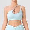 Estilo Novo de Verão Sexy Costas Nuas Regata de Yoga com Bojo Alça Fina Esportes de Corrida Versátil Alça Sutiã Fitness