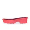 Suelas Rosadas al por Mayor Zapatillas Cálidas Tejidas a Mano Zapatos de Algodón Tacones Altos Plataforma Alta Superficie de Seda Fina Plataforma Impermeable