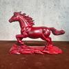 Escultura em ébano Cavalo do zodíaco para o sucesso Primeira decoração para casa Artesanato em mogno Ornamentos de cavalo