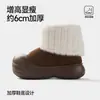 Fábrica de Zapatos Qidan Botas de Nieve de Invierno para Mujer con Forro de Lana, Zapatos de Algodón Engrosados y Cálidos para Niños, Botas de Algodón Antideslizantes para Exteriores de Suela Gruesa para Padres e Hijos