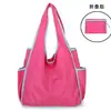 Bolsa de Compras Plegable Transfronteriza Doble Capa Portátil Engrosada para Hombro Supermercado Bolsa de Almacenamiento Ecológica Bolsa de Malla Bolsa para la Colada