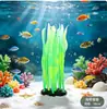 Decoración para Acuario Tanque de Peces Coral Artificial de Silicona Algas Marinas Artificiales Decoración de Paisaje Adornos Submarinos