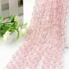Gota de Agua de Vidrio con Agujero Recto Cristal de 48 Facetas Cuentas Sueltas Cuentas de Vidrio 6-15mm Colgante para Muñeca Accesorios para Joyería DIY