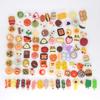 Simulación de mini comida en miniatura, juego de pastel, modelo mixto, crema, pegamento, bricolaje, joyería, teléfono móvil, accesorios de resina