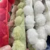 Color explosivo bola de pelo de conejo rex de imitación de 4 cm tira de lana DIY hecho a mano textil para el hogar cortina ropa encaje accesorios al por mayor