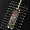 Grelha Redonda de Aço Inoxidável para Churrasqueira Tambor de Grelha Redondo Gaiola de Fumaça para Churrasco ao Ar Livre Tambor Rotativo Grelha de Churrasco Gaiola de Churrasco Gaiola de Churrasco