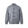 FEE THE END Suéter Retro de Invierno con Sensación de Alta Gama para Hombres y Mujeres Cárdigan de Punto Cuello Alto Ropa Exterior Tejidos M134