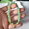 ¿Tienes suficiente pulsera de cuentas de bambú pulsera de jade Hetian pulsera vidriada moda Joker joyería para parejas regalo para novias