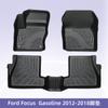 Adecuado para Ford FORD Focus combustible versión estadounidense 2012-2018TPE3D material para todo clima TPE almohadillas para los pies