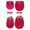 Bolsa Ovalada de Terciopelo para Joyería, Bolsita Sedosa para Anillos, Pendientes, Studs, Collares, Bolsa de Empaque para Joyería con Hebilla Dorada, Superficie de Terciopelo Sedoso