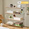 Prateleira de Armazenamento para Mesa, Estante de Canto de Mesa, Prateleira de Armazenamento para Estação de Trabalho, Mesa de Trabalho para Estudante, Estante Simples, Prateleira de Armazenamento para Dormitório