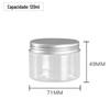 68 dentes 120ML boca larga garrafa de plástico transparente máscara cosmética chá creme garrafa embalagem de alimentos garrafa