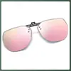 Óculos de Sol Clip-On para Homens e Mulheres, Lentes Polarizadas que Mudam de Cor, Óculos para Dirigir, Óculos de Sol Flip-Up Anti-UV