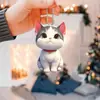 Lindo Acrílico 2d Gatito Regalo de Vacaciones Colgante Transfronterizo Plano Coche Nuevo Colgante Llavero Colgante