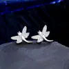 Joias de Venda Quente Transfronteiriça, Brincos Redondos Cravejados com Diamantes, Brincos de Zircônia Modernos para Mulheres Europeias e Americanas, Atacado de Joias, Totalmente Cravejado