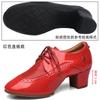 Maestro de Baile Zapatos de Baile Latino Super Fibra Charol Cuadrado Zapatos de Baile para Mujer Zapatos de Baile Corporal Jitterbug Tacones Altos Cómodos