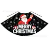 Capa Navideña Infantil Hecha a Medida Estilo Europeo y Americano con Estampado de Animales Renos Regalo de Papá Noel Rojo