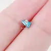 Unha de ouvido em liga de titânio F136 cor quadrada unha de açúcar gelado unha de nariz unha de lábio G23 joia de piercing corporal de titânio