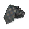 Gravata Masculina Transfronteiriça 7cm Cor Sólida Gravata Amarrada à Mão Gravata Jacquard de Poliéster Masculina Logotipo Gravata de Alta Qualidade para Homens