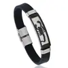 Pulsera nueva de silicona y acero inoxidable para hombre estilo coreano, pulsera de escorpión de personalidad estilo rock, joyería de acero de titanio al por mayor
