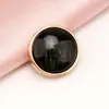 Botones de aleación de perla cosidos a mano para prendas de punto de alta gama para mujer, suéteres, botones con adornos de diamantes para gabardinas y abrigos, botones metálicos de pie alto