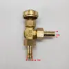 Válvula de Aguja de Cobre de 2 Puntos Doble Rosca Interna Válvula en Ángulo Recto Interruptor Control de Flujo Válvula de Mariposa Válvula de Control Regulador de Gas