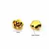 Acero Inoxidable Oro 18K Flor Rosa Colgante DIY Moda Francesa Collar Pulsera Pendiente Accesorios Transfronterizo