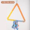 Cuerda de algodón de colores para loros, cuerda de escalada giratoria, varilla de apoyo, extremos oscilantes, escalera de flexión libre fija, suministros de juguete