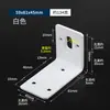 Gabinete de baño de hierro angular transfronterizo, gabinete de baño, código de ángulo largo de 90 grados, conector de muebles fijo de ángulo recto, soporte de capa, accesorios