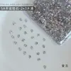 Broca de uñas de circonio invertido 5A azul púrpura broca con forma de fondo plano rojo neto explosión broca de fondo afilado joyería de uñas en forma de gota de agua