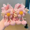 Diadema de Flor Nueva Doble Moño Infantil para Niñas para Atar Moños Anillo para el Cabello de Intestino Delgado Grande Diadema para Cola de Caballo de Niña Accesorios para el Cabello