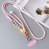 Funda de Teléfono de Moda con Correa Larga Cruzada Se Puede Usar Multifuncional Colgante de Cuello para Mujer Correa con Anillo para Dedos Cadena para Cámara Exterior Fácil de Usar