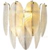 Lámpara de Estilo Francés de Lujo Ligero Postmoderno Simple para Sala de Estar, Dormitorio, Comedor, Lámpara Creativa de Plumas de Cristal, Lámpara de Pared, Lámpara de Pared