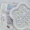 Acrílico Chapado en UV Imitación Trébol de Cuatro Hojas Checo Flor de Cuatro Hojas Color Caramelo Hecho a Mano Accesorios DIY Material para Pulseras