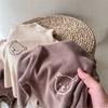 Camiseta de Primavera y Otoño para Hombre y Mujer para Niños Ropa Infantil Estilo Occidental para Bebé Personalidad Infantil Moderna Coreana Pit Sole Dibujos Animados Color Sólido Camiseta Base