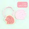 Serie de Animales de Alivio Moldes para Estampar y Cortar Galletas DIY con Diseño de Prensa 3D Realista, Imprescindible para Hornear