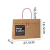 Bolsa de Embalaje para Café Colgante de Oreja en Blanco, Bolsa de Papel Estilo Sobre Deshidratado Congelado de Papel Kraft, Bolsa de Compras Personalizada