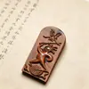 Colgante amuleto de paz de madera de azufaifo golpeada por el rayo Wang Lingguan, colgante de talismán Taoísta de los Cinco Truenos, artículo decorativo, colgante para coche