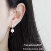 Brincos de pérolas inteligentes de prata esterlina 925 para mulheres, outono e inverno, de alta qualidade, frescos, elegantes e modernos, todos os tipos de brincos