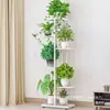 Suporte de flores interno do fabricante para uso doméstico na sala de estar, prateleira dobrável de vários níveis para economia de espaço para plantas verdes