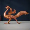 Adornos de Cobre de Cuatro Bestias Míticas para el Hogar y la Oficina: Dragón Verde, Tigre Blanco, Ave Roja y Tortuga Negra - Manualidades y Regalos de las Cuatro Bestias Auspiciosas