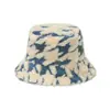 Sombrero de cuenca pequeño para la cara de nuevo diseño de otoño e invierno de Amazon transfronterizo, sombrero cálido de moda europea y americana, sombrero de pescador a cuadros de pata de gallo, invierno
