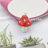 Cor de resina simulação criativa pingente de cogumelo brincos DIY corrente de calça corrente de bolsa corrente de chaveiro acessórios materiais