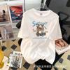 Comércio exterior coreano tamanho grande feminino camiseta manga curta algodão verão nova feminina casual moda ins tendência feminina top atacado