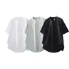 Camisetas Deportivas Transpirables Frescas de Manga Corta de Verano para Hombres y Mujeres, Tops de Marca de Moda de Manga Media Holgados para Parejas, Tops Versátiles