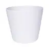 Macetas de Melamina Sencillas y Elegantes, Macetas de Plástico con Finas Líneas Horizontales, Varios Estilos y Colores, Decoraciones de Escritorio Frescas y Minimalistas para Plantas Verdes