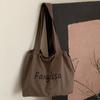 Bolsa de Gran Capacidad para Mujer, Versátil Otoño e Invierno 2026 Nuevo Bolso de Hombro Casual de Tela para Compras, Bolso Tote de Clase y Viajes al Trabajo