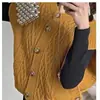Suéter Japonês Estilo Preguiçoso Inspirado em Chanel para Primavera e Outono de 2026, Camada com Colete de Tricô para Mulheres